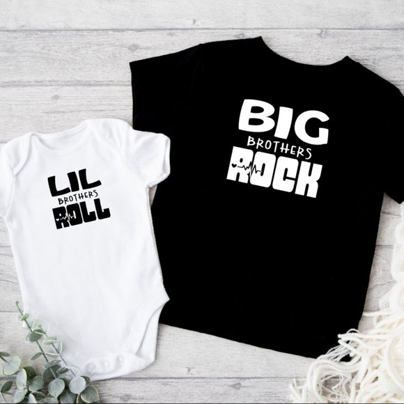 Personalized Big Brothers Rock Toddler T-shirt - Picture 4 of 5